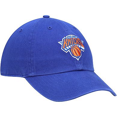 Men's '47 Blue New York Knicks Logo Clean Up Adjustable Hat