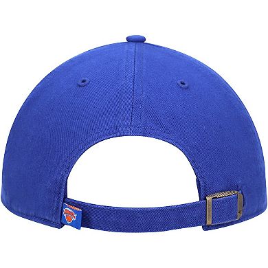 Men's '47 Blue New York Knicks Logo Clean Up Adjustable Hat