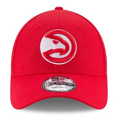 Men's New Era Red Atlanta Hawks Official Team Color 9FORTY Adjustable Hat