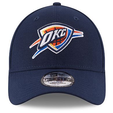 Men's New Era Navy Oklahoma City Thunder Official Team Color 9FORTY Adjustable Hat