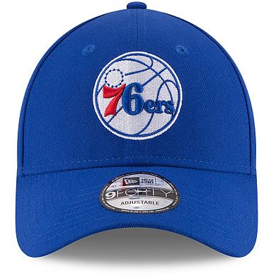 Men's New Era Royal Philadelphia 76ers Official Team Color 9FORTY Adjustable Hat