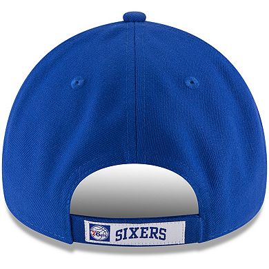 Men's New Era Royal Philadelphia 76ers Official Team Color 9FORTY Adjustable Hat