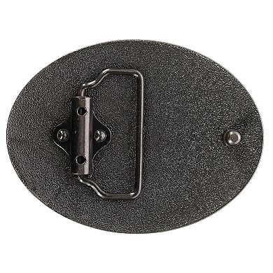 Ctm Blank Oval Belt Buckle With Edge Detail