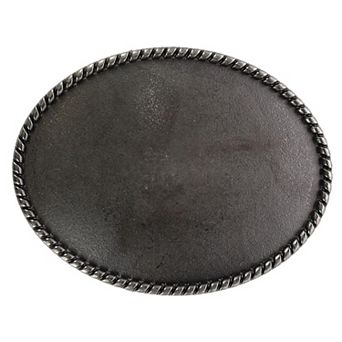Ctm Blank Oval Belt Buckle With Edge Detail