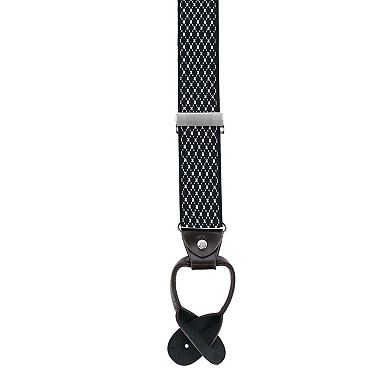 Men's 1.375 Inch Wide Dress Y-back Button-end Suspenders