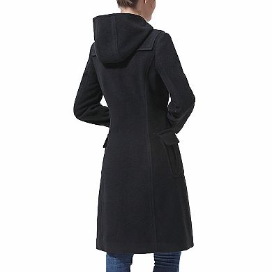 Plus Size Bgsd Lisa Wool Blend Hooded Toggle Coat