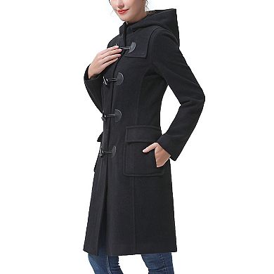 Plus Size Bgsd Lisa Wool Blend Hooded Toggle Coat