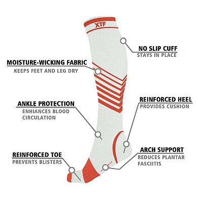 Compression Socks Knee High - 6 Pair