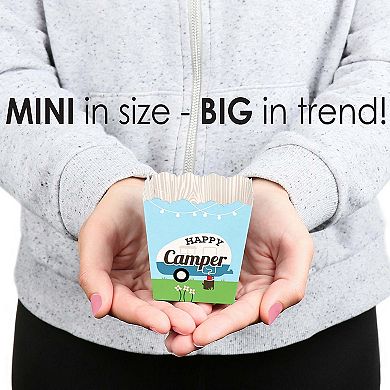 Big Dot Of Happiness Happy Camper - Mini Favor Boxes - Camping Party Treat Candy Boxes 12 Ct