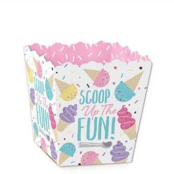 Big Dot Of Happiness Scoop Up The Fun Ice Cream Mini Favor Box Party Treat Candy Boxes 12 ct