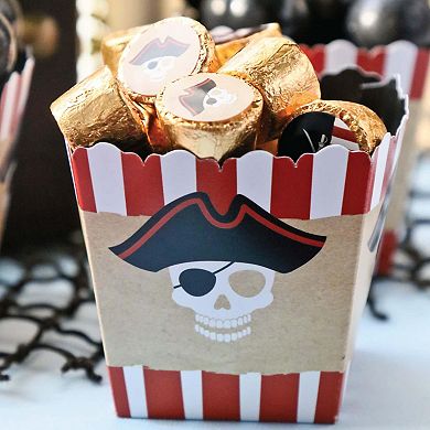 Big Dot Of Happiness Beware Of Pirates Party Mini Favor Boxes Party Treat Candy Boxes 12 Ct