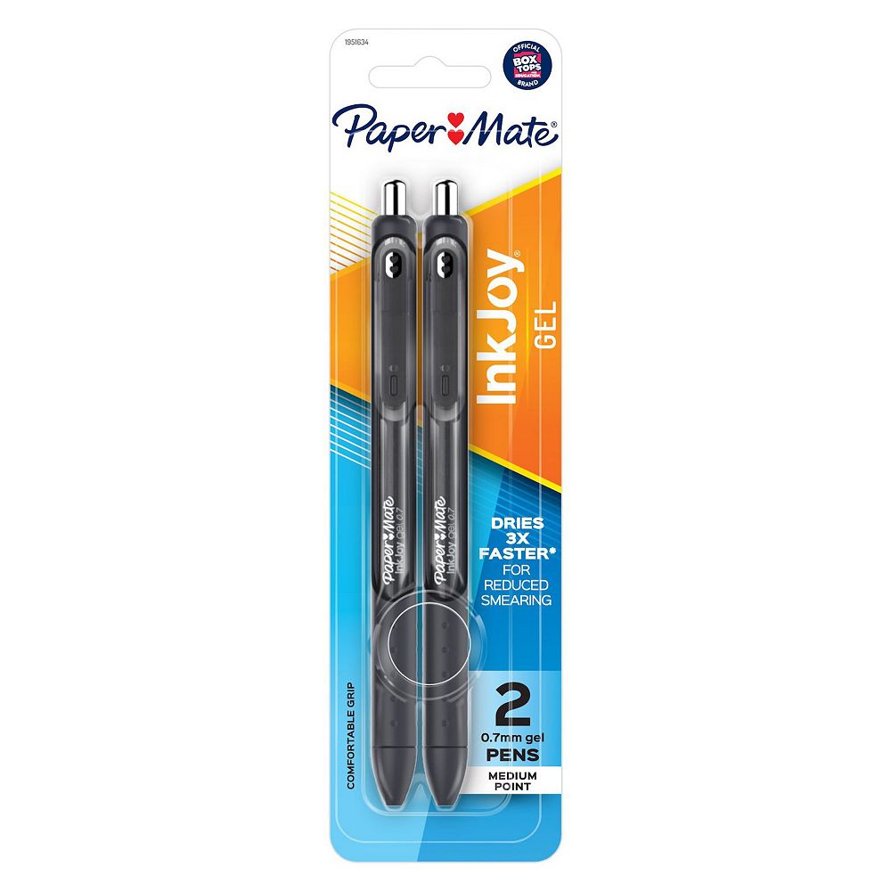 Paper Mate® InkJoy Gel Pens - Medium Point, Black - 2 Pack