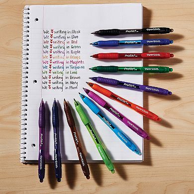Paper Mate Profile Retractable Ballpoint Pens - Bold (1.4mm), Black- 2 Count