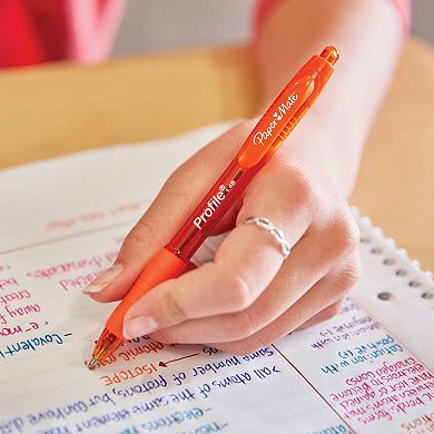 Paper Mate Profile Retractable Ballpoint Pens - Bold (1.4mm), Black- 2 Count