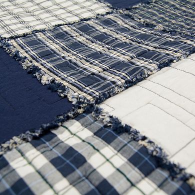 Donna Sharp Checkerboard Indigo Quilt Set