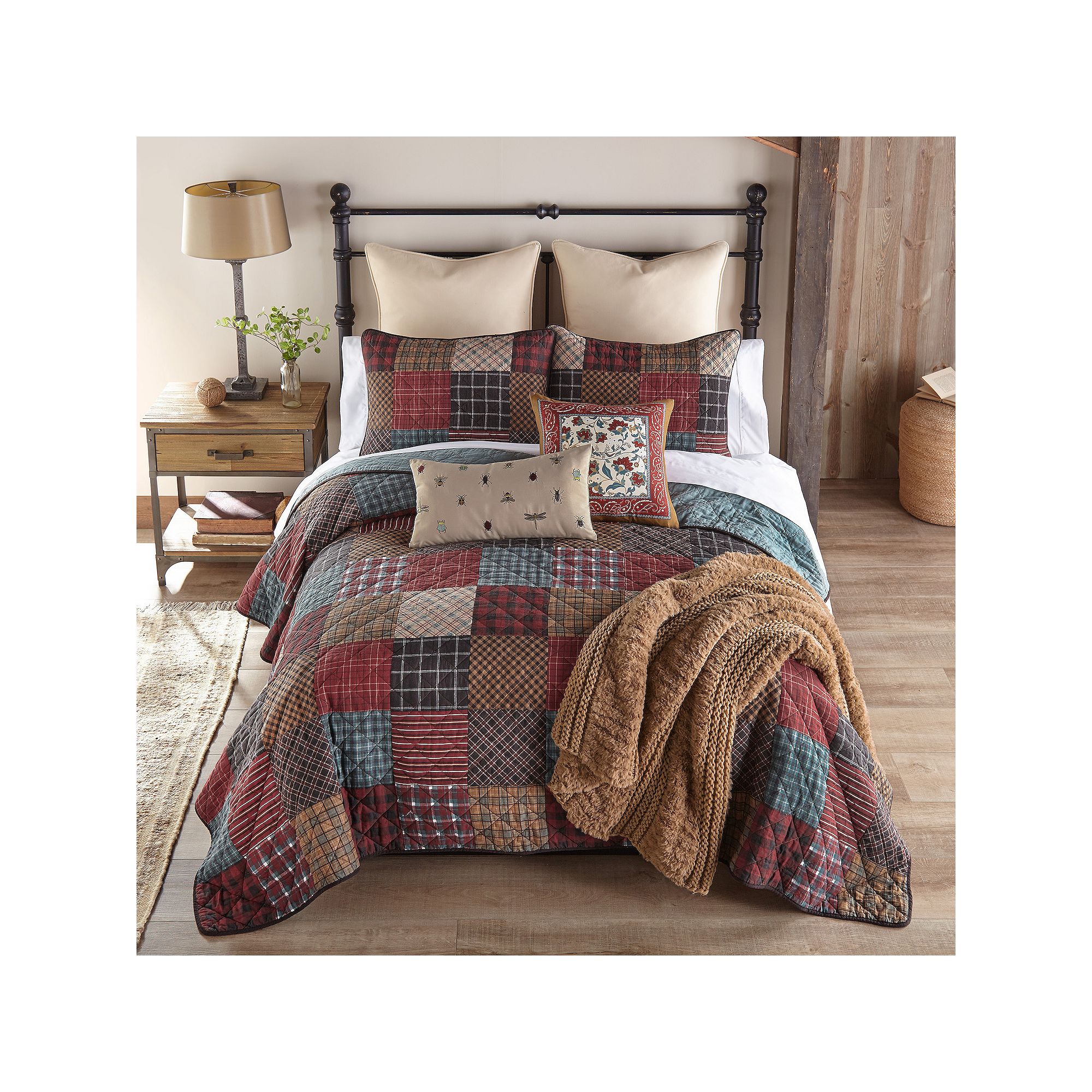 Donna Sharp Appalachia Plaid Quilt Set