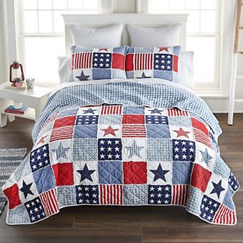 Donna Sharp Star and Stripe Quilt Set