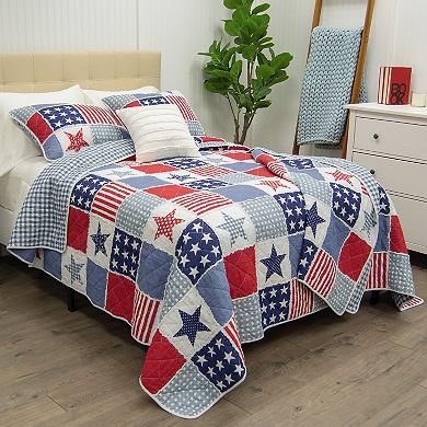 Donna Sharp Star and Stripe Quilt Set