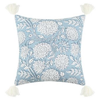 Levtex Home Adare Blue Tassel Throw Pillow