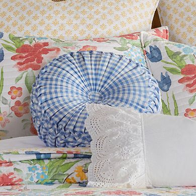 Levtex Home Radela Gingham Round Throw Pillow