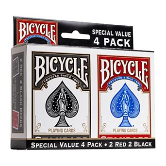US Playing Card Co. Bicycle Standard Cards Deck 4 pk
