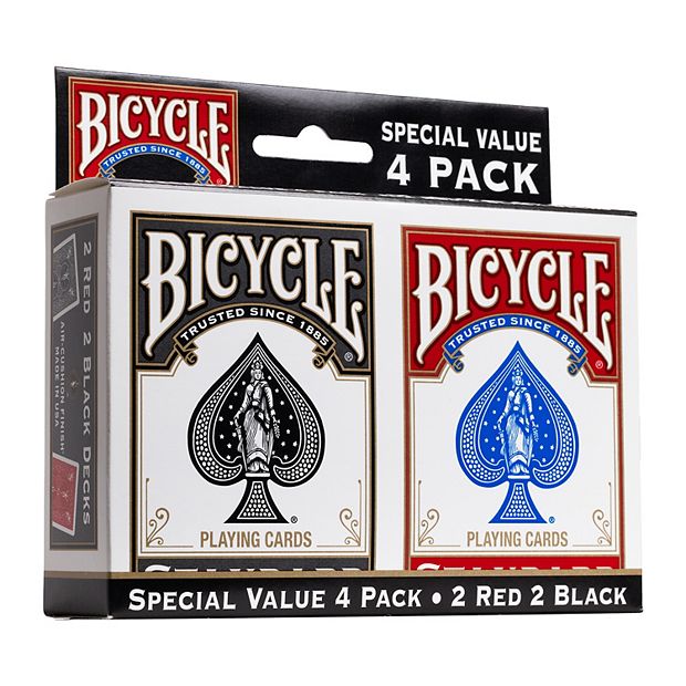 US Playing Card Co. Bicycle Standard Cards Deck 4-pk.