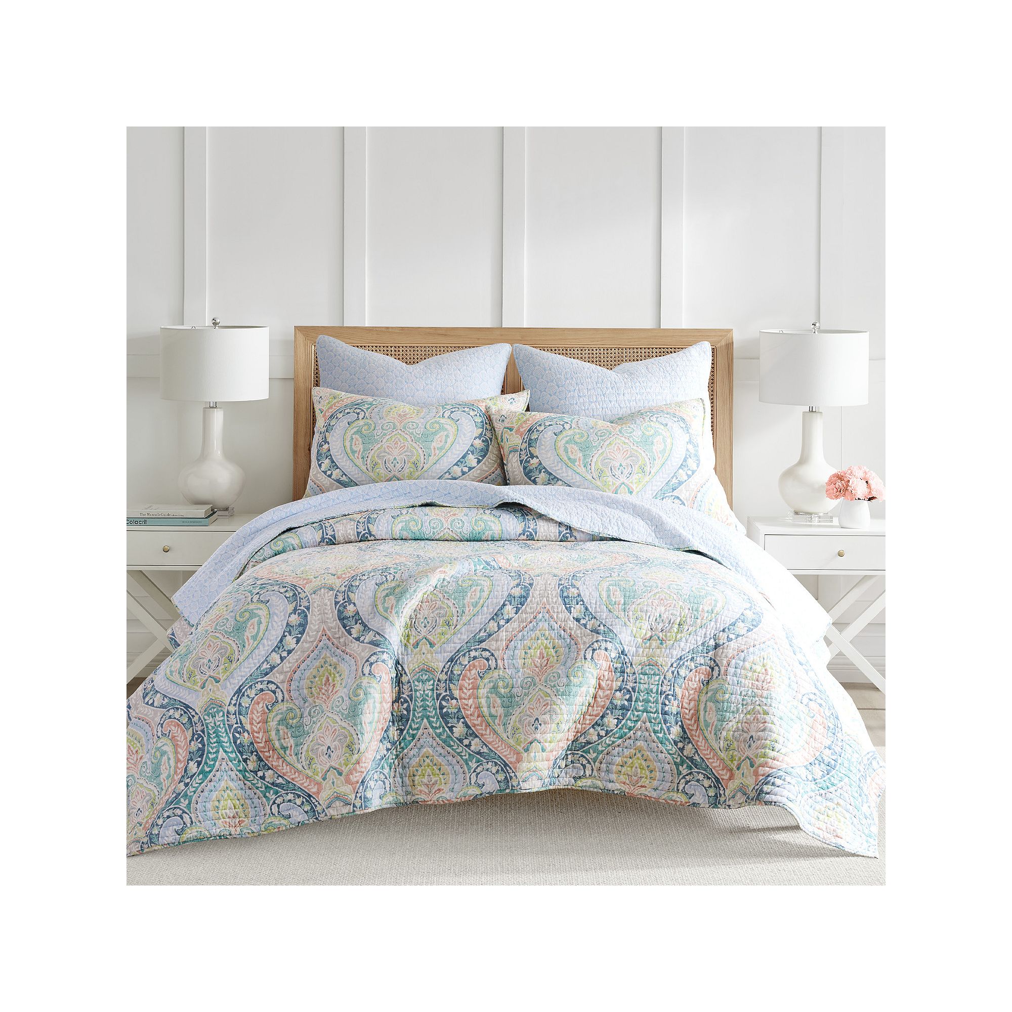 Levtex Home Nadita Sage Quilt Set with Shams, Multi