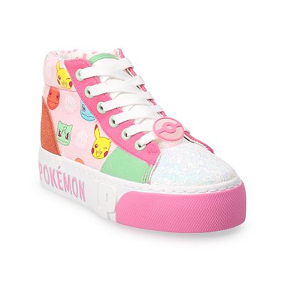 Nintendo Pokemon Little Girls High Top Sneakers