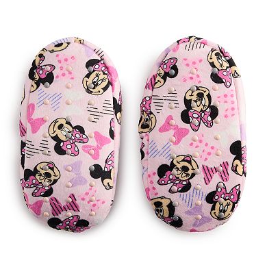 Disney's Minnie Mouse Covered in Bows Snuggle Toe Toddler Slippers
