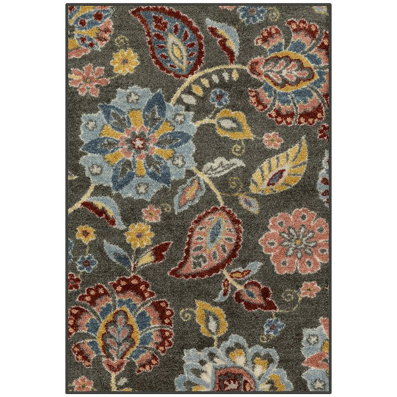 Maples Isla Gray Multi Runner Rug, Gray Team 30’ X 46’ 