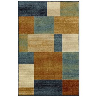 Maples Made Here Harrington Multi Color Block Washable Rug