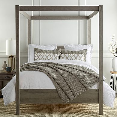 Levtex Home Matelasse Bright White Comforter Set with Shams