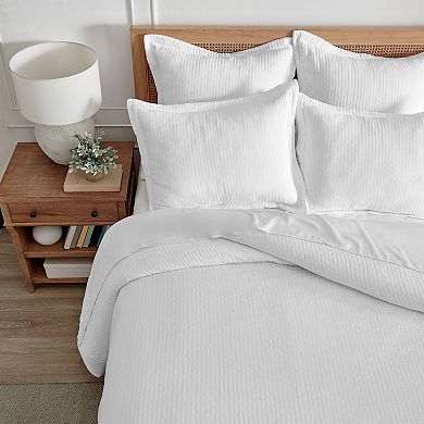 Levtex Home Reede Muslin Cream Duvet Cover Set with Shams