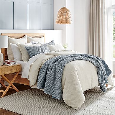 Levtex Home Reede Muslin Cream Duvet Cover Set with Shams