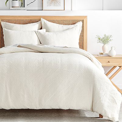 Levtex Home Reede Muslin Cream Duvet Cover Set with Shams