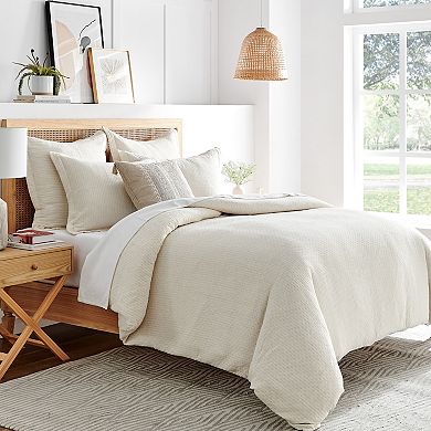 Levtex Home Reede Muslin Cream Duvet Cover Set with Shams