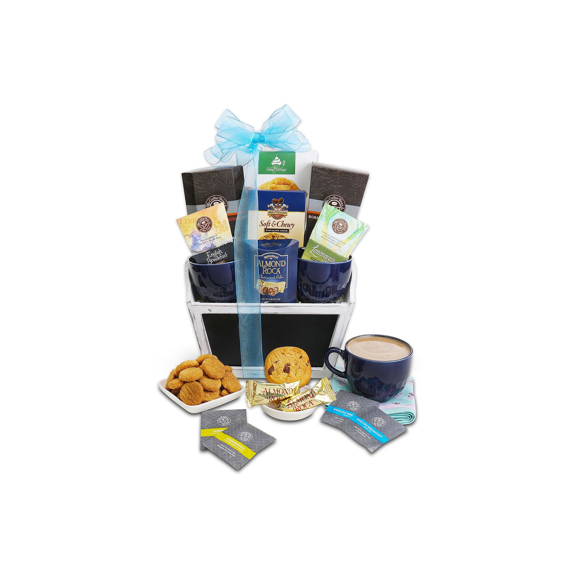 Alder Creek Gift Baskets Coffee Bean & Tea Leaf Signature Blend Basket, Mul