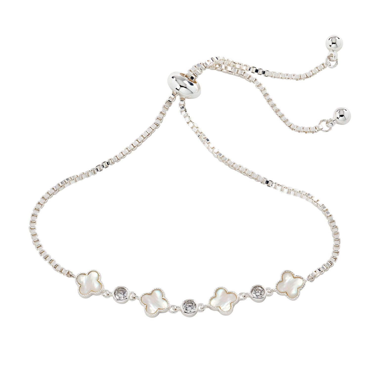Orecchini Pendenti Sposa Con Perle E Cristalli Cubic Zirconia - Placcati Oro Bianco 18kt, Lunghezza 4,5 Cm, In Confezione Regalo, Argento