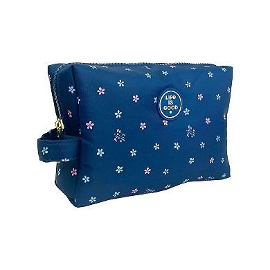 Life is Good Ditzy Floral Cosmetic Bag