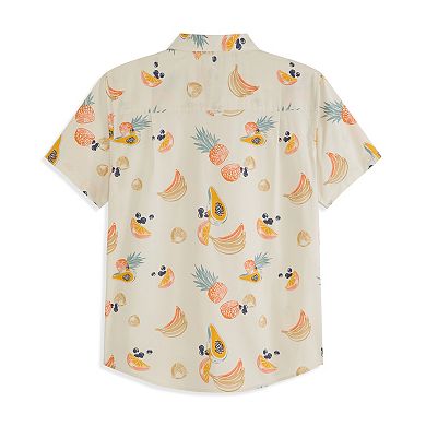 Men's Hurley Tropical Print Short Sleeve Button-Up Shirt