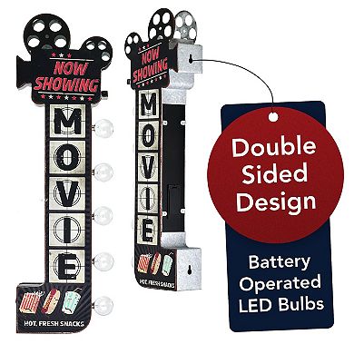 American Art Décor Now Showing Movie LED Marquee Wall Sign