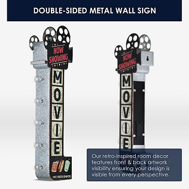 American Art Décor Now Showing Movie LED Marquee Wall Sign