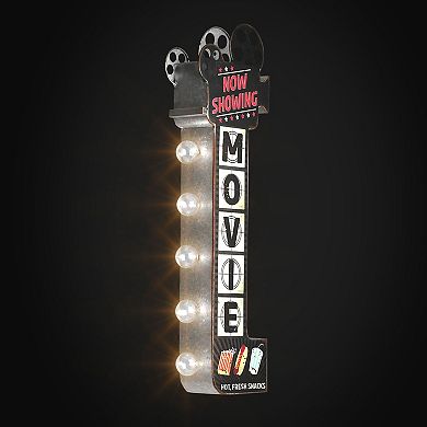 American Art Décor Now Showing Movie LED Marquee Wall Sign