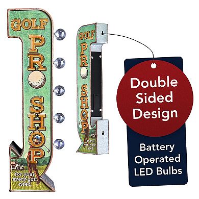 American Art Décor Golf Pro Shop LED Marquee Wall Sign
