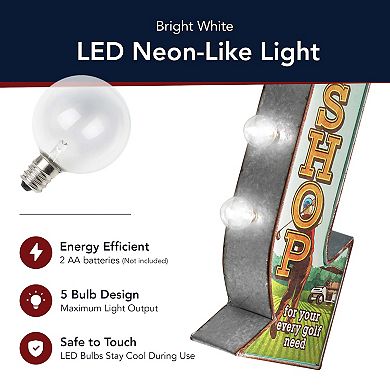 American Art Décor Golf Pro Shop LED Marquee Wall Sign