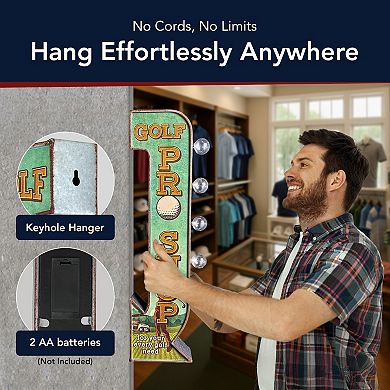 American Art Décor Golf Pro Shop LED Marquee Wall Sign