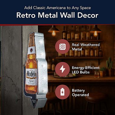 American Art Décor Modelo Especial Cerveza LED Marquee Wall Sign