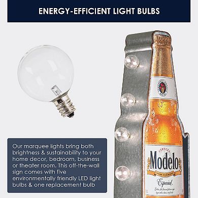American Art Décor Modelo Especial Cerveza LED Marquee Wall Sign