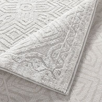 Town and Country Luxe Maya Medallion Tile Neutral Indoor Runner Area Rug