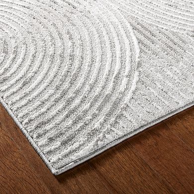 Town & Country Luxe Maya Soft Arches Neutral Indoor Runner Area Rug